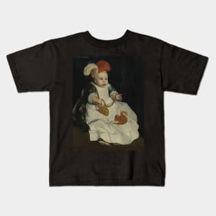 Portrait of a Child with a Red Squirrel Pieter van Lint Kids T-Shirt